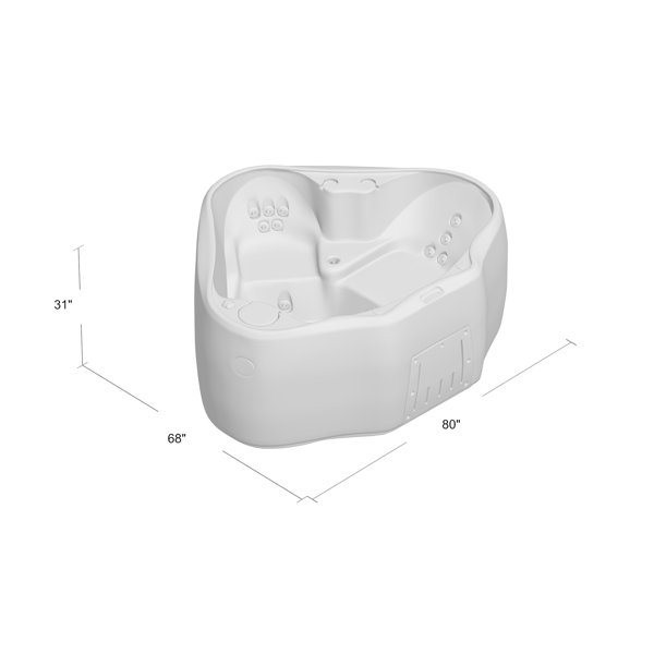 Select 300 2-Person 20-Jet Plug and Play Hot Tub with LED Waterfall