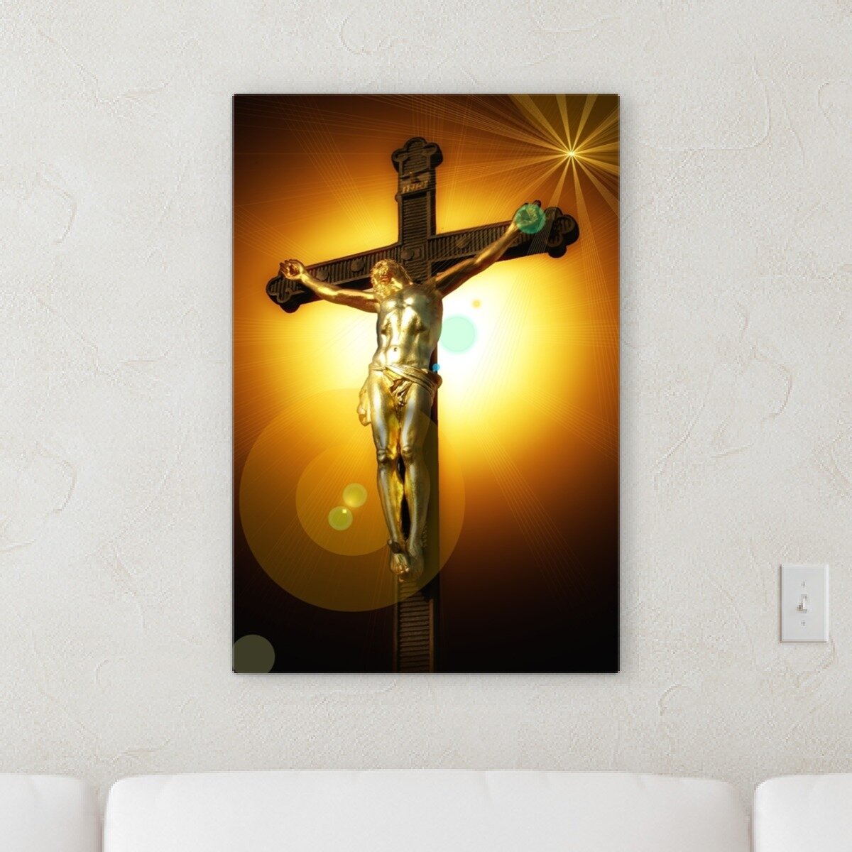 Jesus Christ Crucifixion Canvas Giclee Print Unframed Picture Home Decor Art 