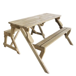 Folding Wooden Picnic Table By Sol 72 Outdoor