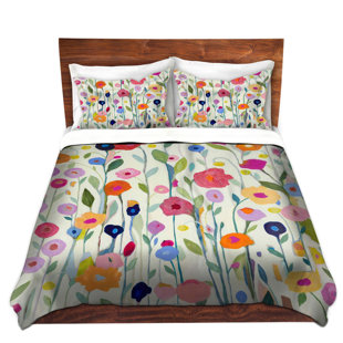 Go to store & view more images East Urban Home Gentle Soul Flowers Duvet Cover Set