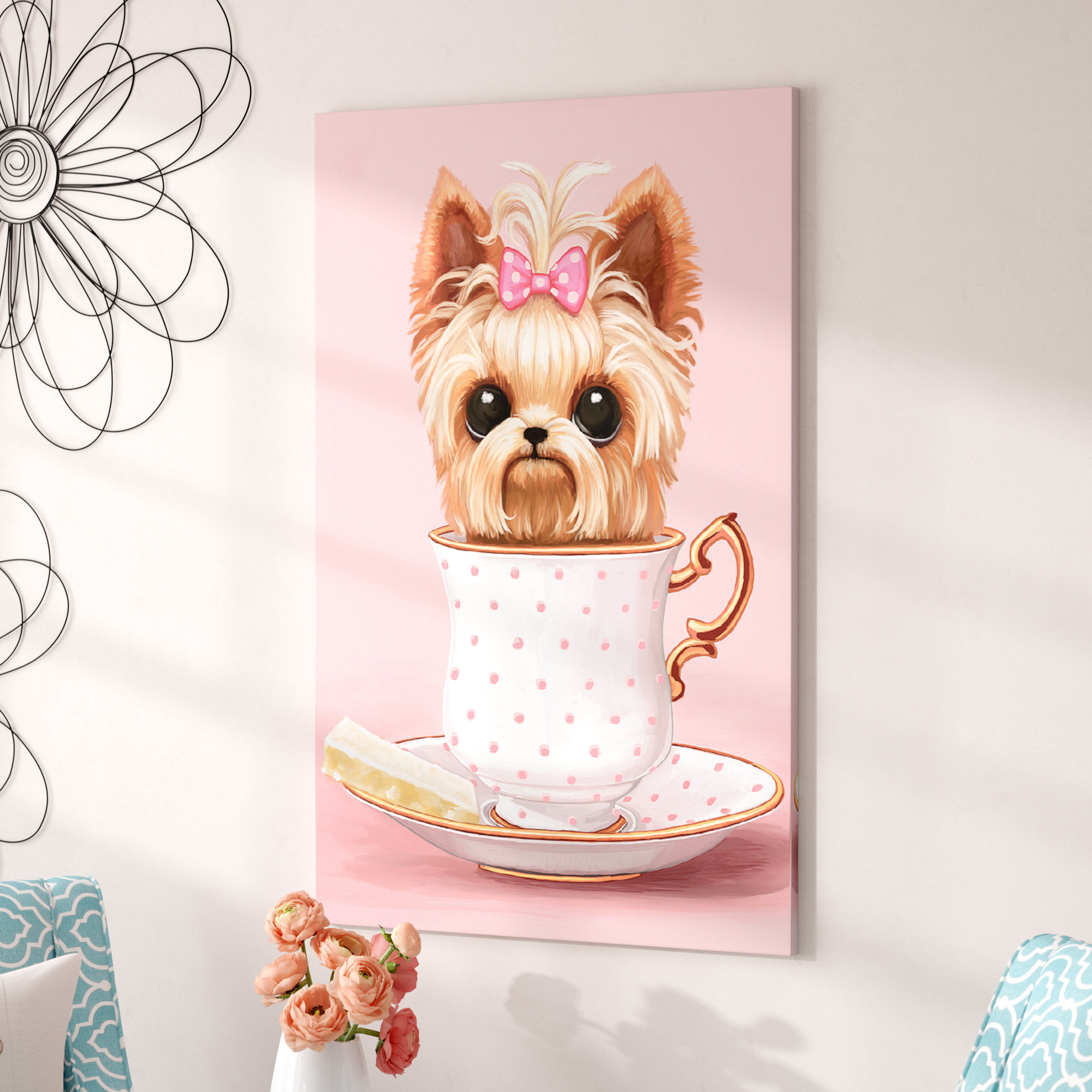 yorkie wall art