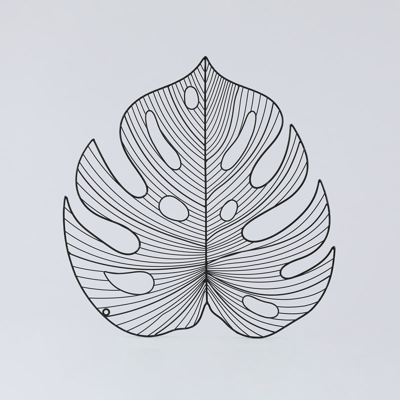 Bay Isle Home 3 Piece Metal Palm Leaves Wall Decor Set Wayfair