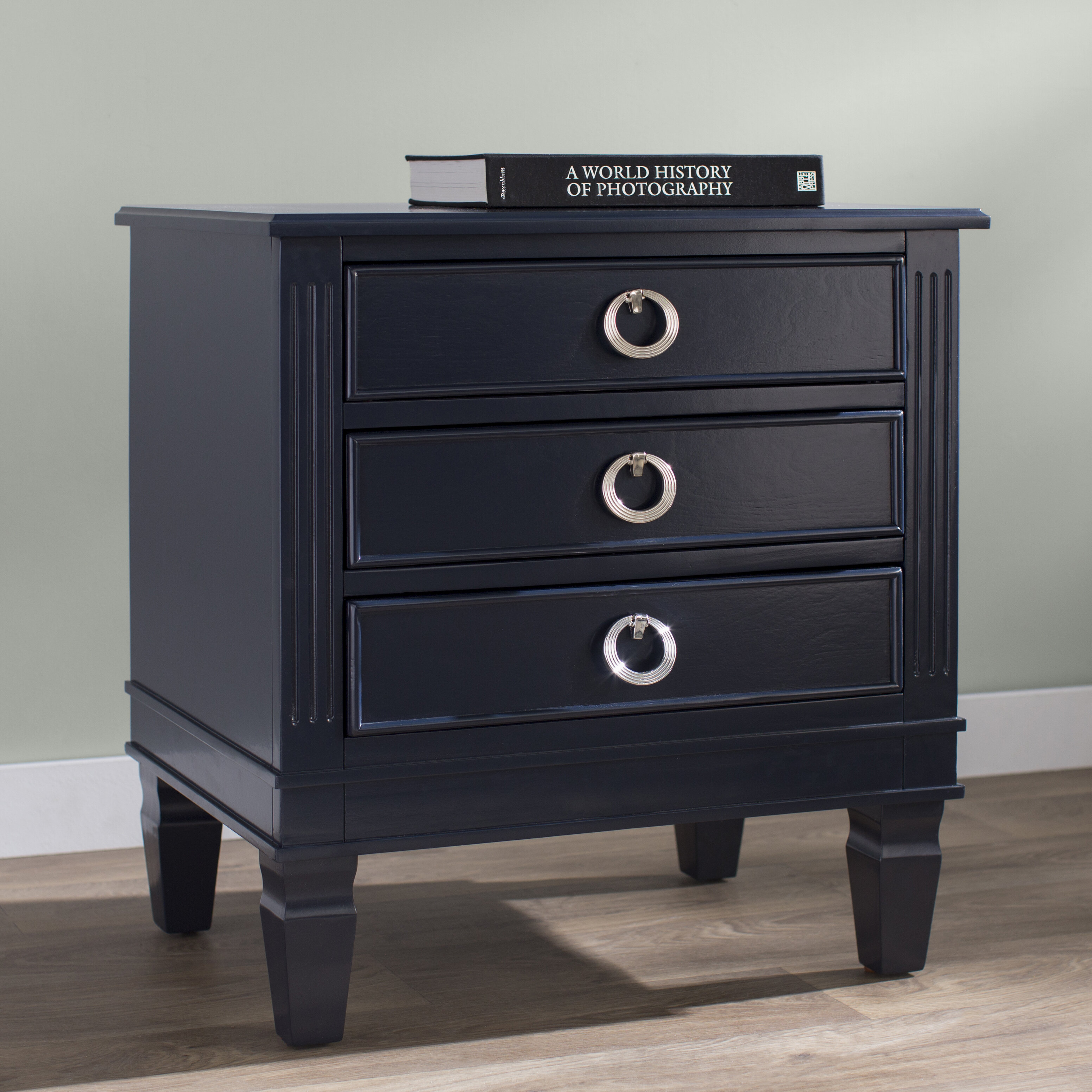 Langley Street Kira 3 Drawer Nightstand Reviews Wayfair