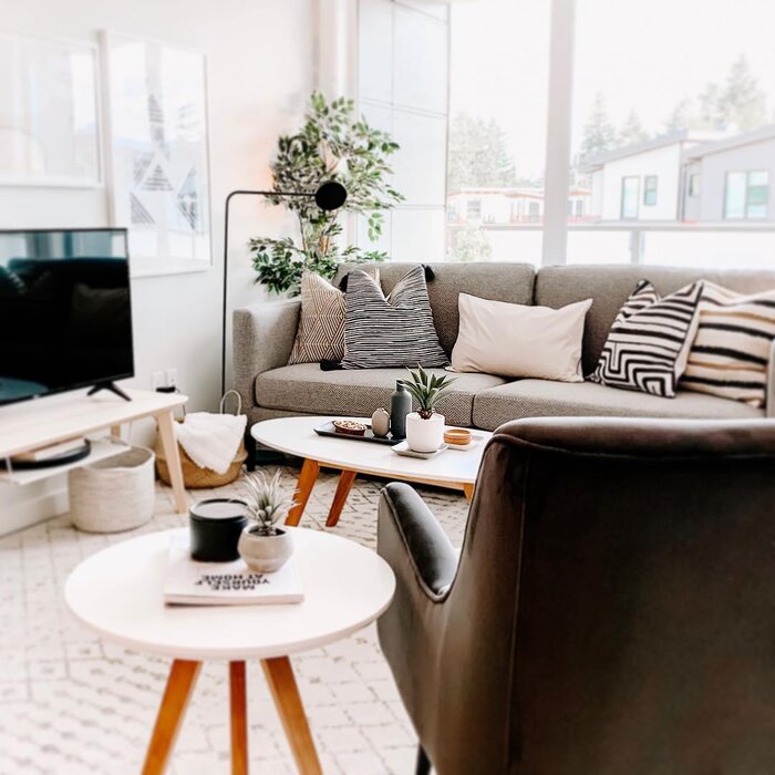 Scandinavian Living Room Design Photo by Wayfair Canada