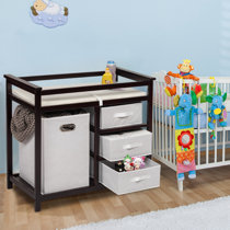 changing table with hamper and drawers