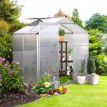 NAIZY 14x Polycarbonate Hollow Wall Sheets 4 mm x 10.25 m2 Double Sheet for Greenhouse Garden Greenhouse Replacement Plates 60.5 x 121 cm