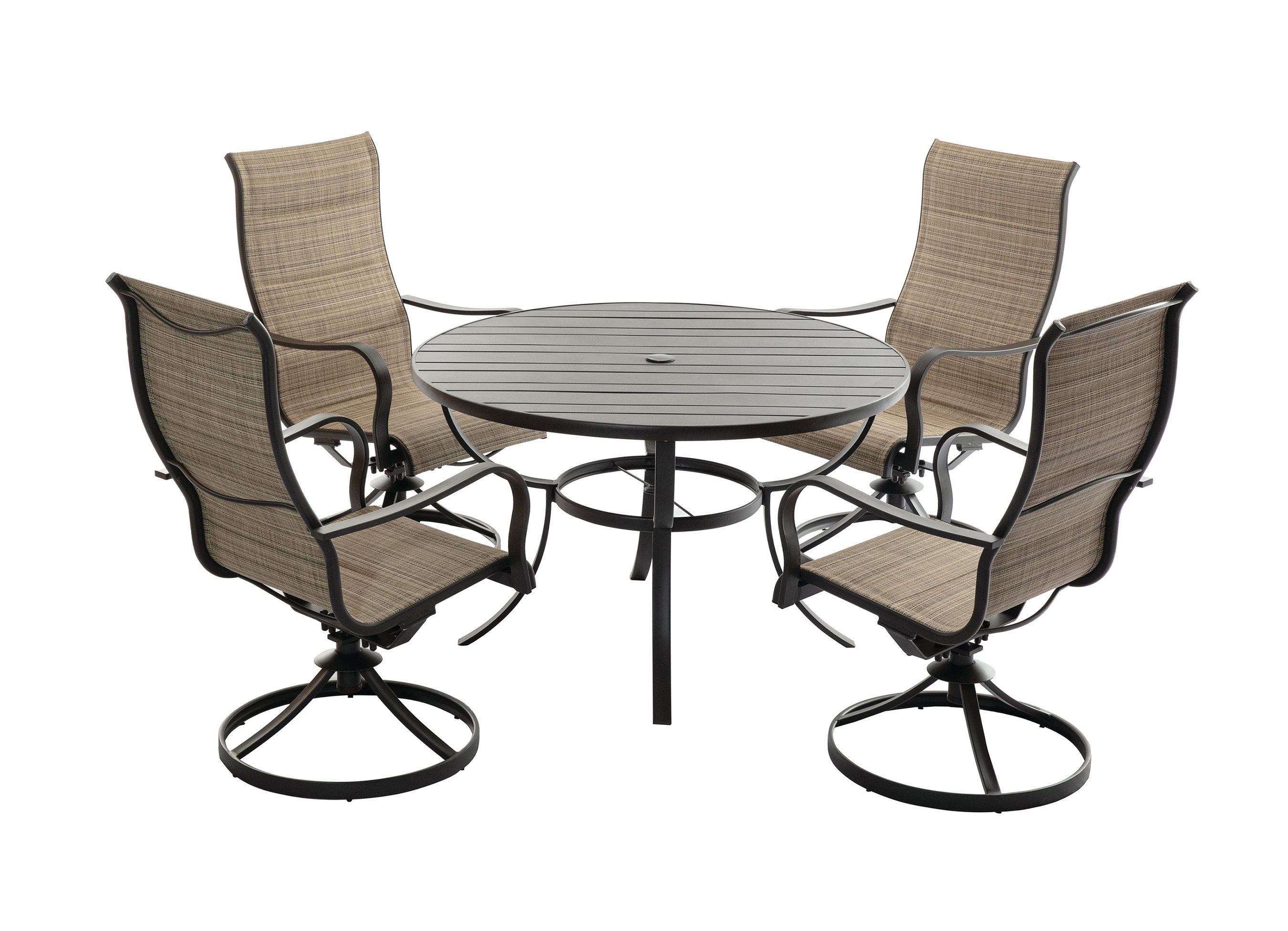 Red Barrel Studio® CRYSTAL FALLS VIEW5 PC Steel And Sling Dinng Set