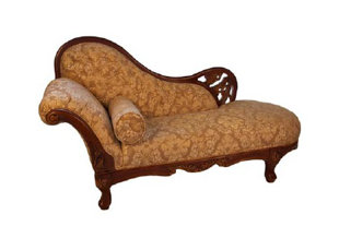 Go to store & view more images Joseph Louis Home Furnishings Leather Chaise Lounge