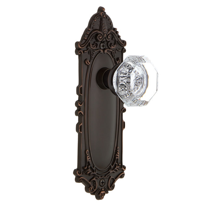 Nostalgic Warehouse Clear Crystal Waldorf Double Dummy Door Knob