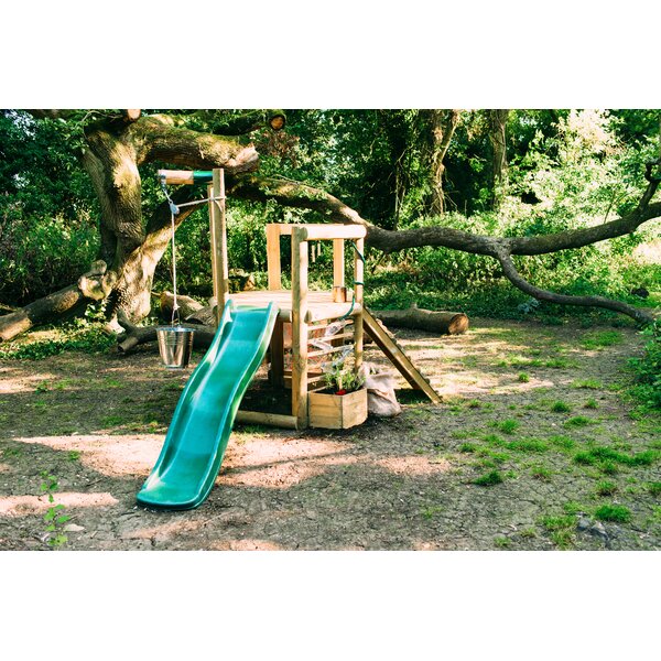 plum swing and slide set