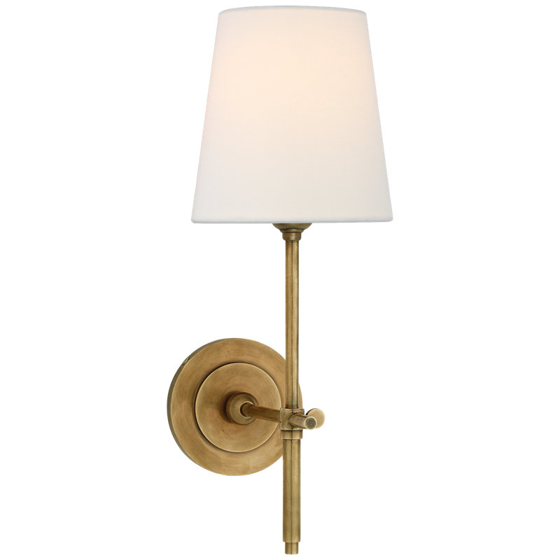 Bryant Solid Brass Wall Sconce Fixture Finish: Hand Rubbed Antique Brass