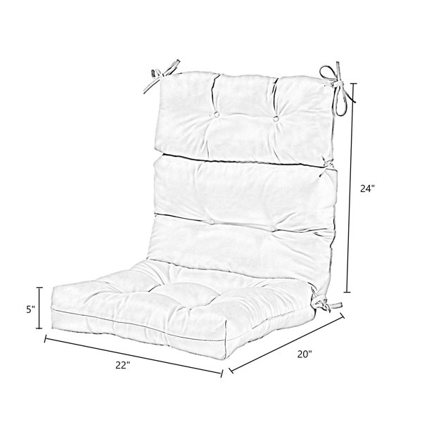 Bay Isle Home Cheryl High Back Balmoral Tropical Opal Outdoor Lounge Chair Cushion Wayfair