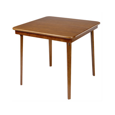 32" Solid Wood Square Portable Folding Table