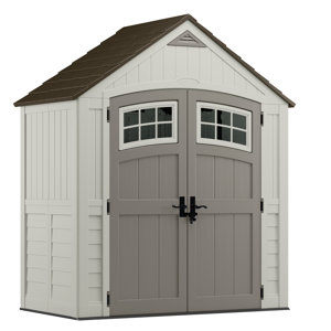 Cascade 7 ft. 5 in. W x 3 ft. 11 in. D Plastic Storage Shed
