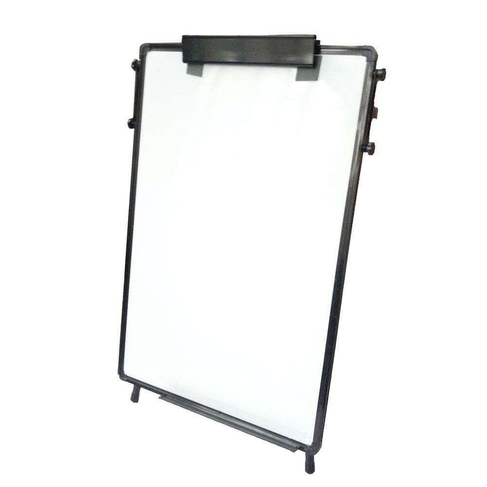ZHIDIAN Double-Sided Magnetic Whiteboard with Stand Height-Adjustable Aluminium Frame with Marker Tray Movable Dry Erase Board on Wheels 36 x 24 inches whiteboard with Markers and Magnets 