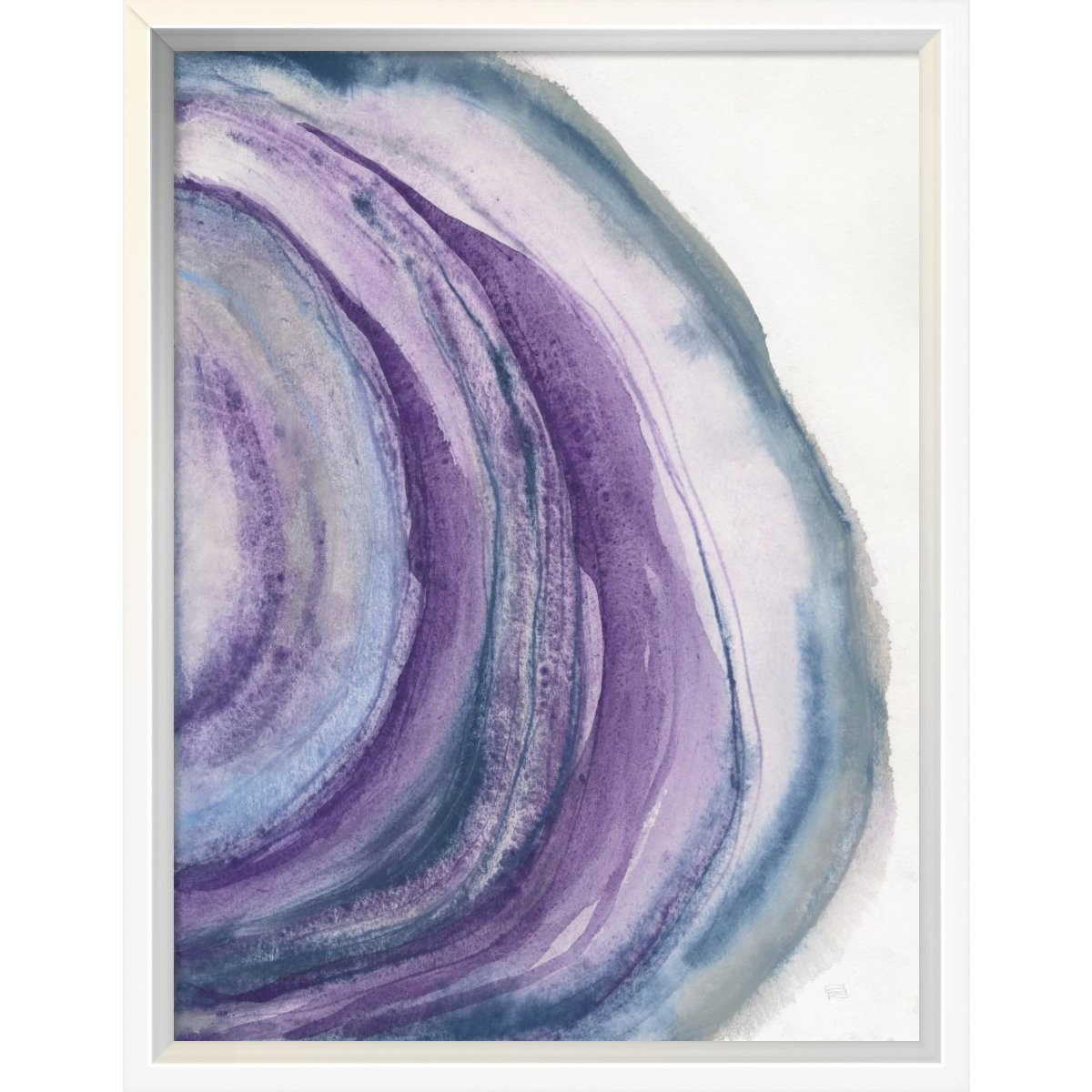 East Urban Home Watercolor Geode Ii Framed Print Wayfair