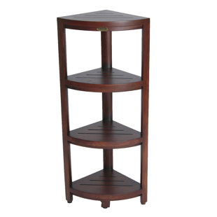 Teak Bathroom Storage Wayfair Oasis 4 Tier Teak 12 W X 38 H Bathroom Shelf