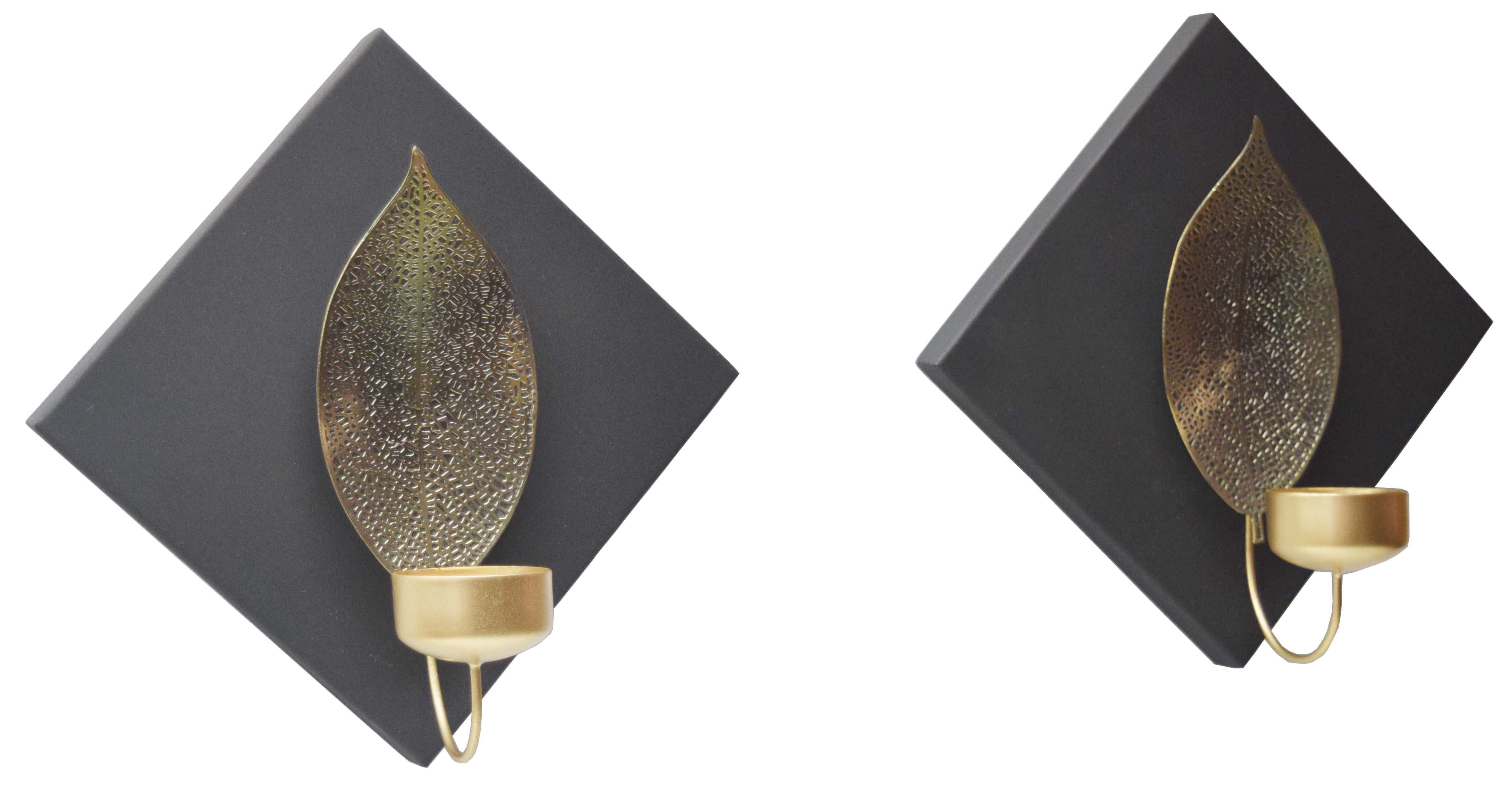 Dakota Fields 2 Piece Metal Wall Tealight Holder Set Wayfair