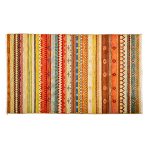One-of-a-Kind Lori Hand-Knotted Multicolor Area Rug