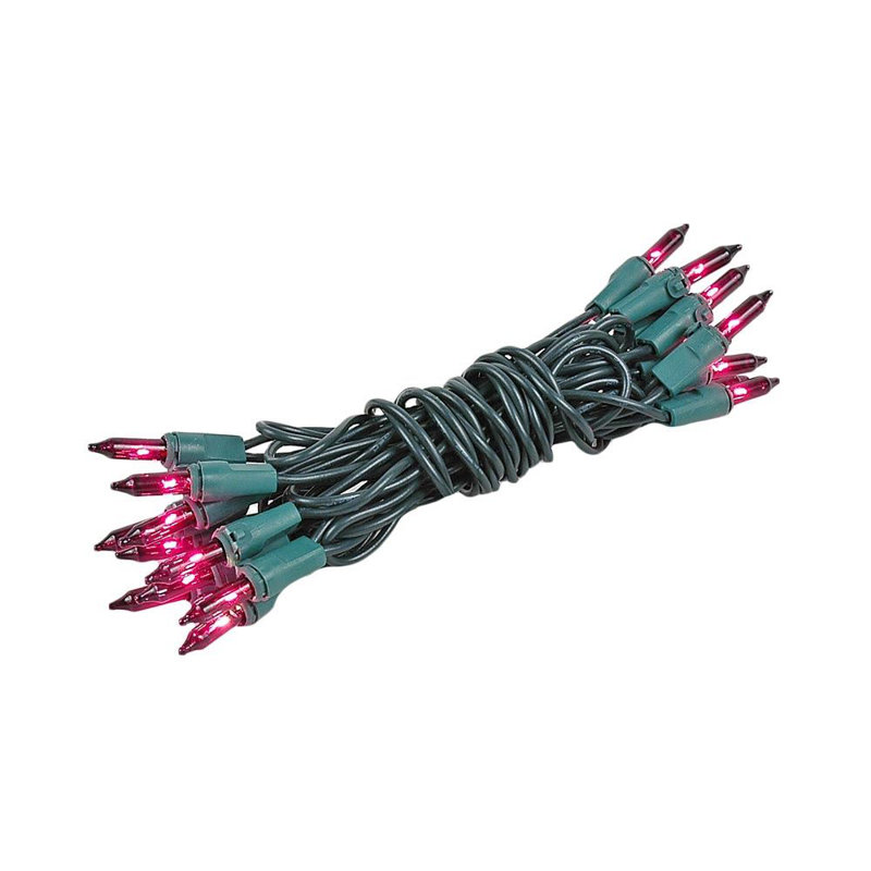 The Holiday Aisle Pitman 8 5 Outdoor 20 Bulb Mini String Light Reviews Wayfair