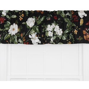 Garden Images Large Scale Floral Print Tailored Curtain Valance