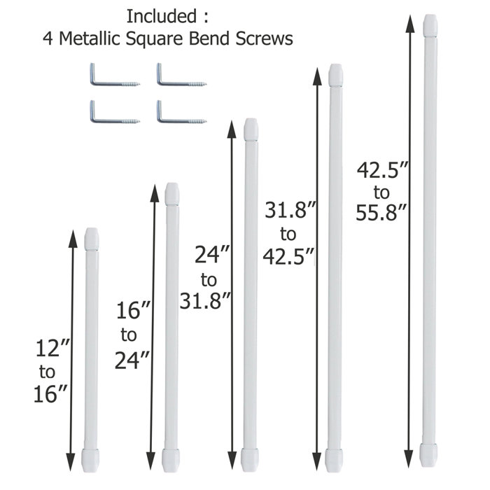 Evideco Adjustable Flat Sash Curtain Single Rod Reviews Wayfair Ca