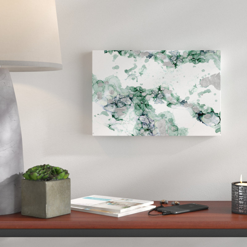Wrought Studio Diana Teal Elegant Graphic Art Print On Canvas Wayfair