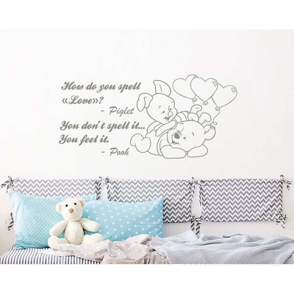 wall stickers winnie the pooh feel the love vinyl decal decor Nursery kids 