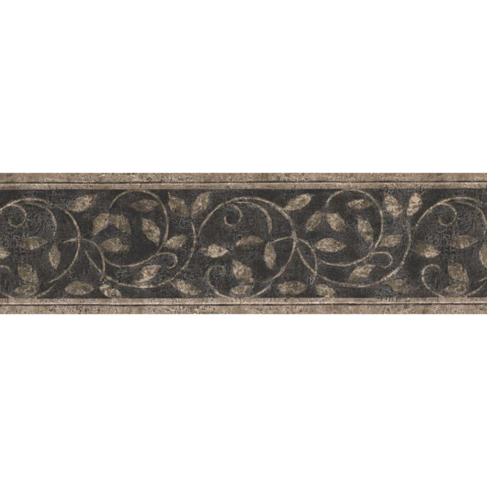 Damask Wall Border Fabric Wall Decal 6 Color Op Set Of Two 25/" x 8/" Sections