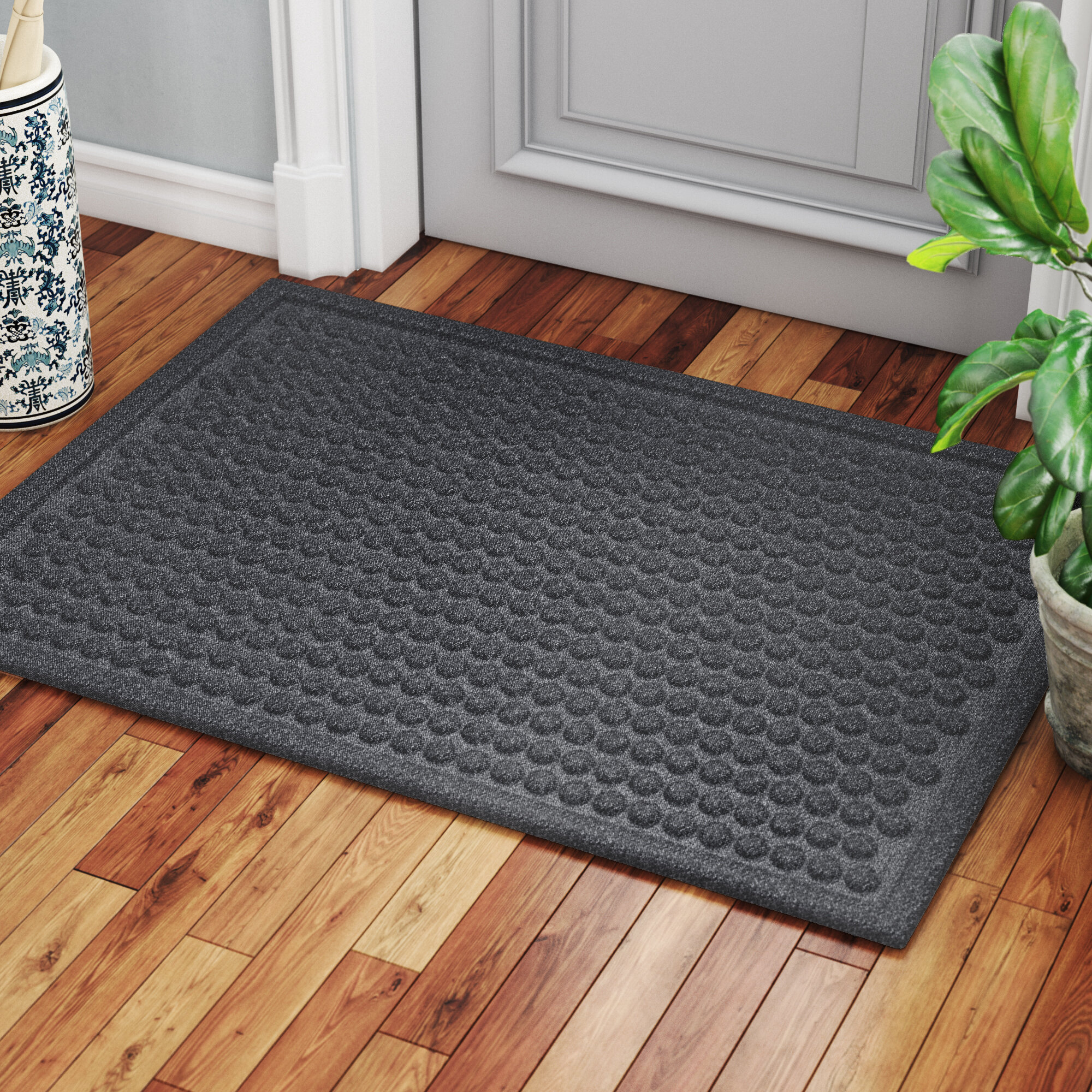 Details about   46x72 in Large Charcoal Gray Rubber Commercial Door Mat Outdoor Entry Rug Porch 