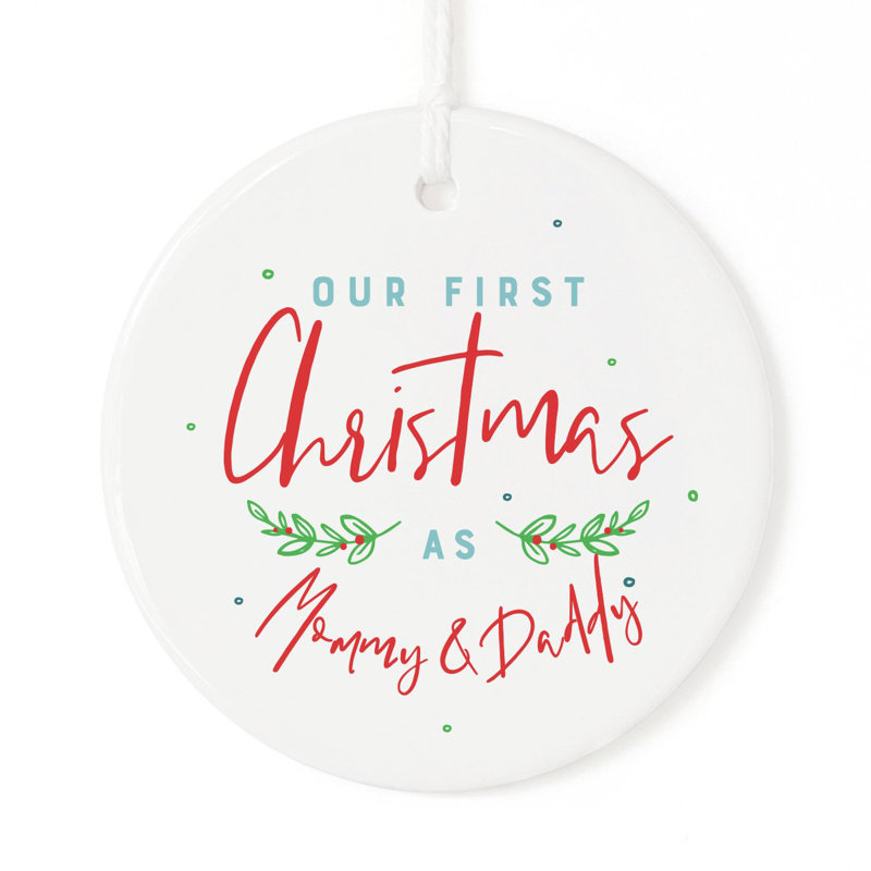 first christmas as mommy and daddy ornament