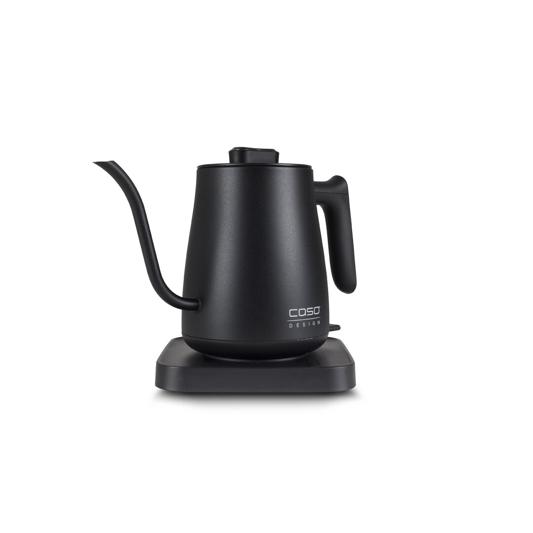 CASO Electric Kettle Small with Curved Water Spout 0.6 L 2 Cup Cool Touch by