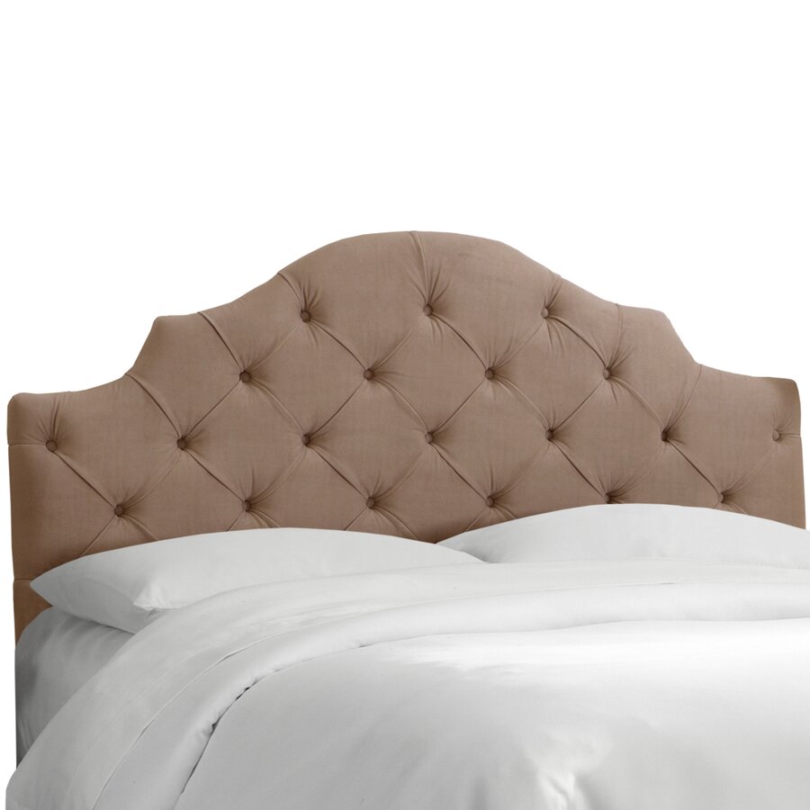 Tufted Notched Upholstered Panel Headboard