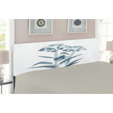 Flower Upholstered Panel Headboard by East Urban Home