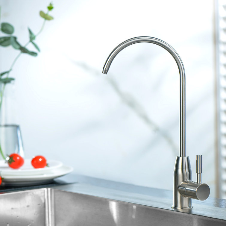 Kitchen Water Filter Faucet Stainless Steel Brushed Nickel Drinking Water  Faucet