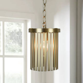 Wrought Studio Auriville 1 Light Single Cylinder Pendant