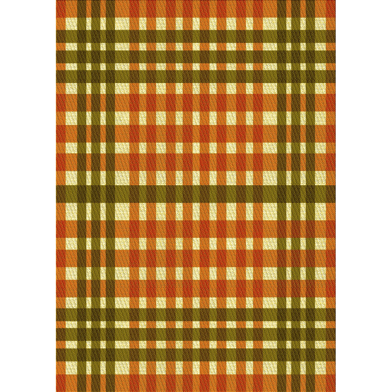 East Urban Home Huskins Plaid Wool Yellow Area Rug Wayfair