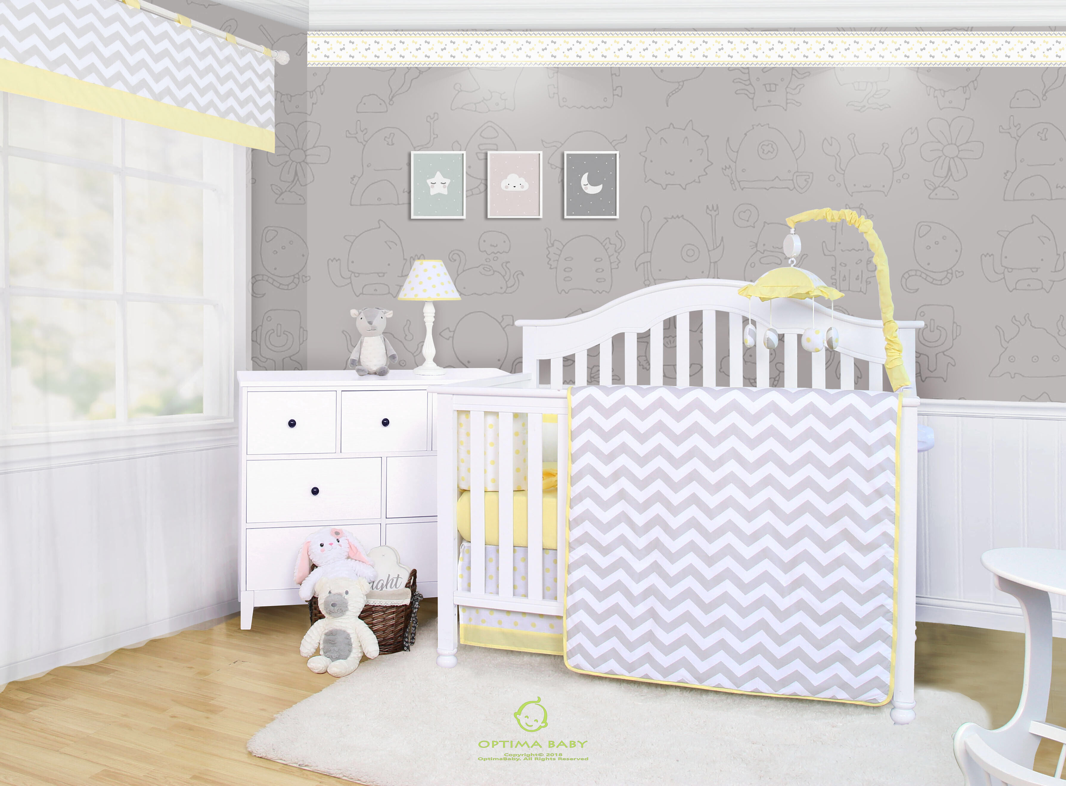 Harriet Bee Alberts Unisex 5 Piece Crib Bedding Set Wayfair