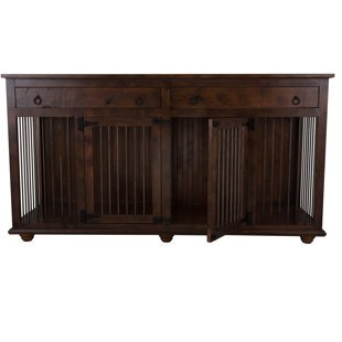 Dog Crate Furniture End Tables You Ll Love Wayfair Aahil Divided Double Wide Pet Crate