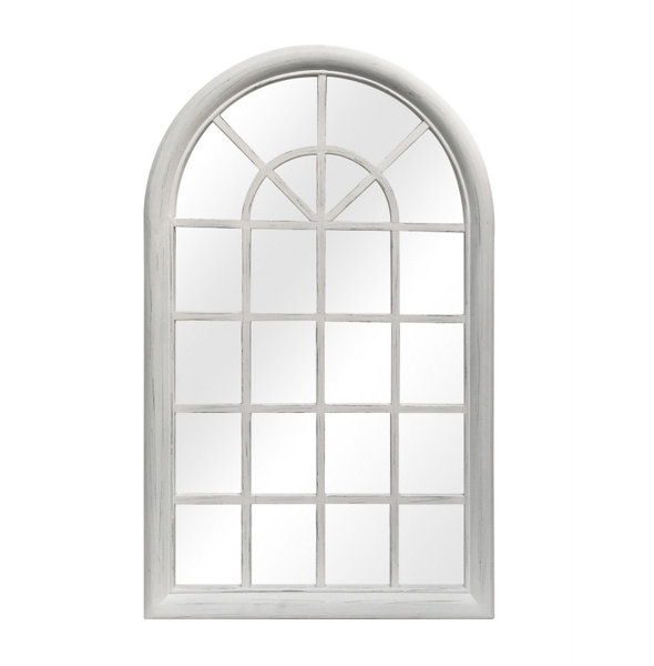 Selections By Chaumont Arched Wood Pane Mirror Farmhouse Country