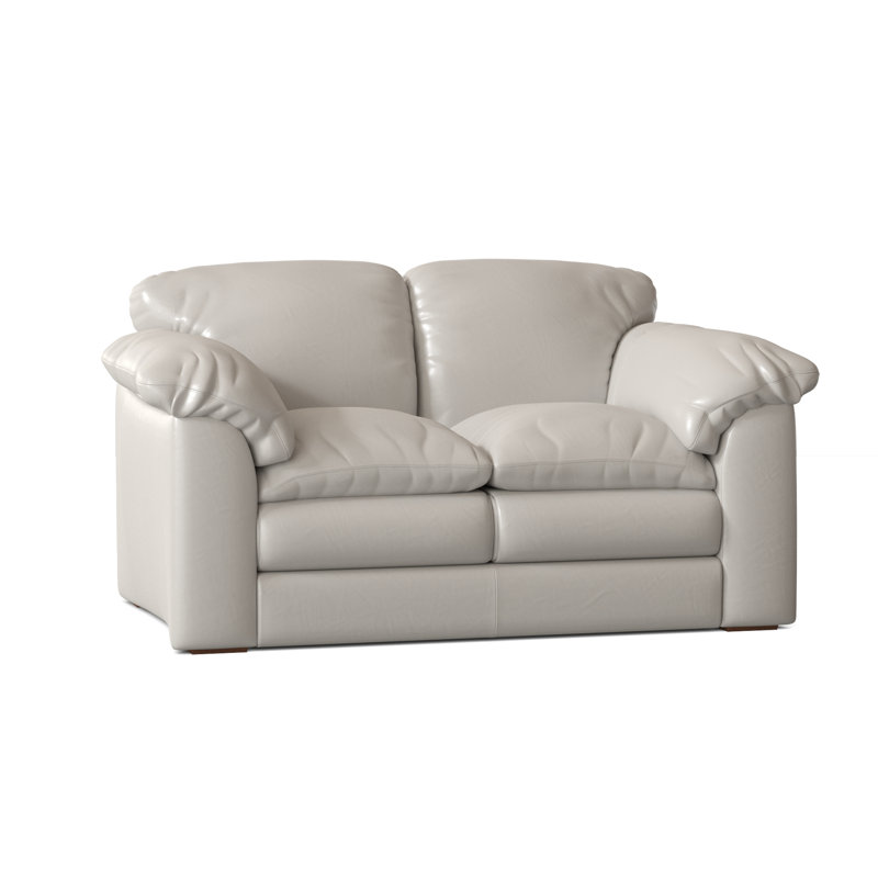 Omnia Leather Oregon Genuine Leather Standard 68 Pillow Top Arm Loveseat Wayfair