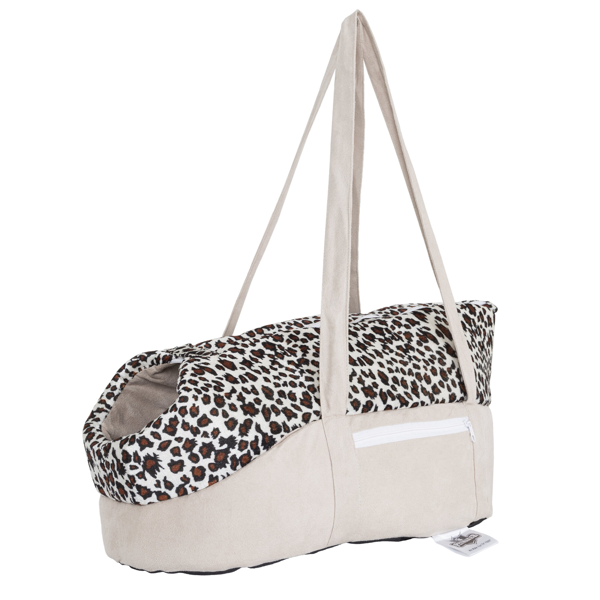 Dog Cat Pet Carrier Foldable Travel Tote Leopard Shoulder Bag Oxford Purse