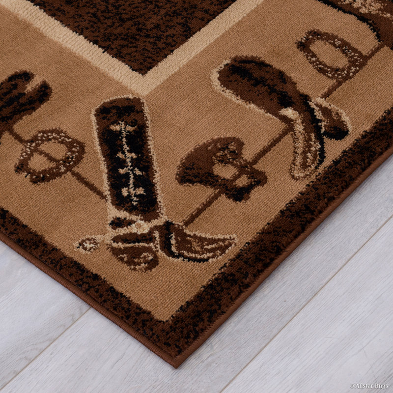 Loon Peak Lacour High Quality Woven Ultra Soft Cowboy Shoe Berber Area Rug Reviews Wayfair