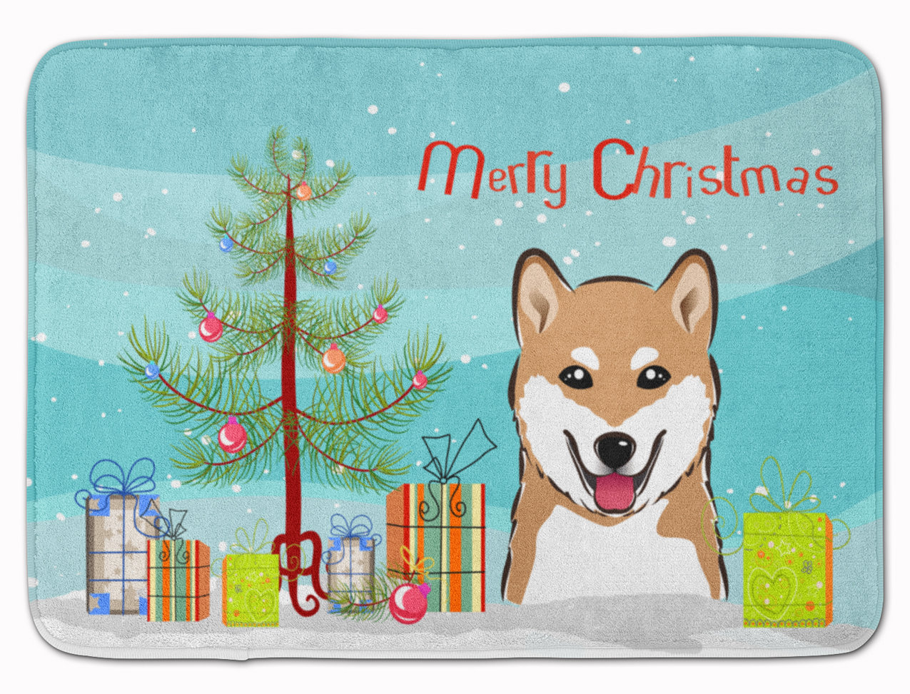 christmas shiba
