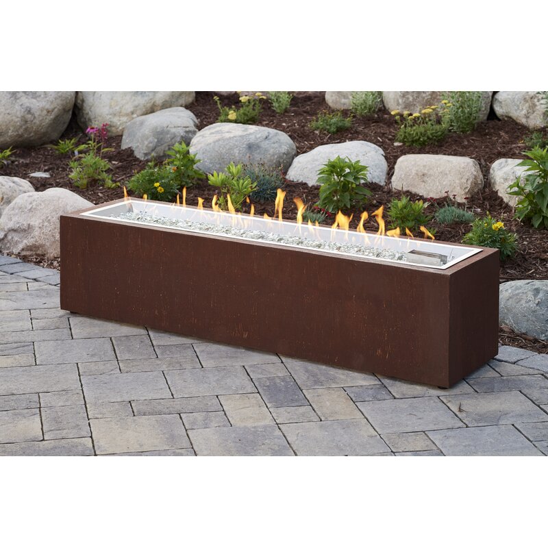 The Outdoor Greatroom Company Linear Concrete Propane Natural Fire