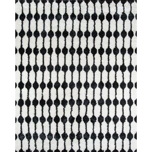 Stockings Hand-Tufted Black/White Area Rug