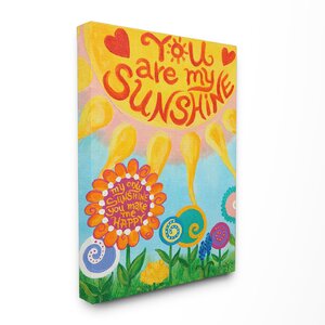 Toby You Are My Sunshine Canvas Wall Art