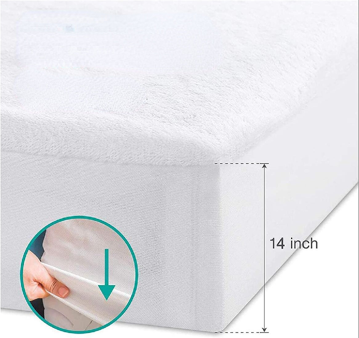 Alwyn Home Waterproof Fitted Mattress Protector | Wayfair