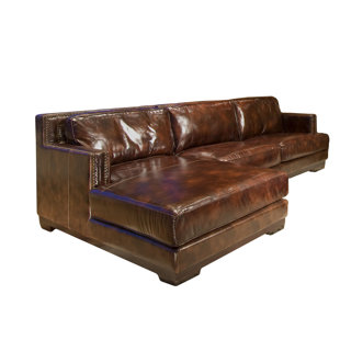 Davis Leather Sectional by Elements Fine Home Furnishings 2019 Online