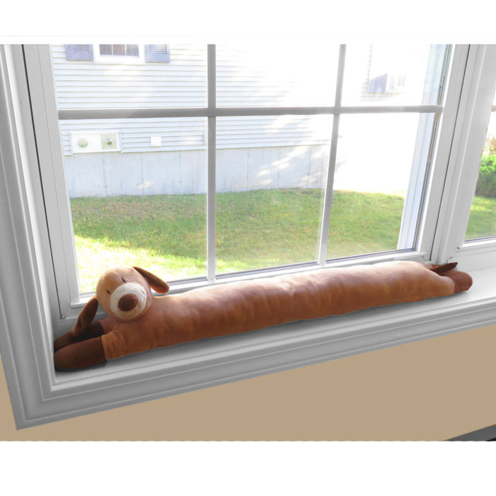 Evelots Dog Door Window Draft Stopper 37 Inches No Noise Bug